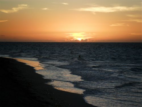 beach sunset sand