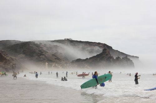 beach surfers surf