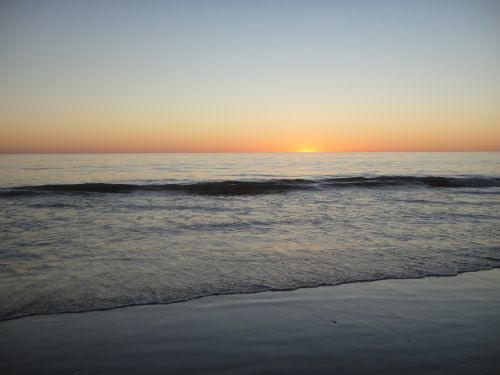 beach sunset australia