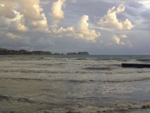 beach clouds thunderstorm