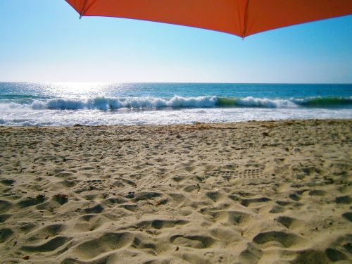 beach parasol sand