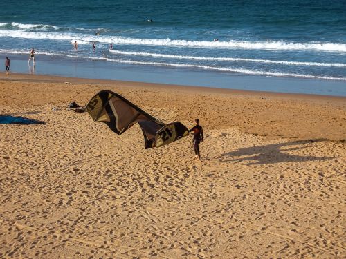 beach sailing sand