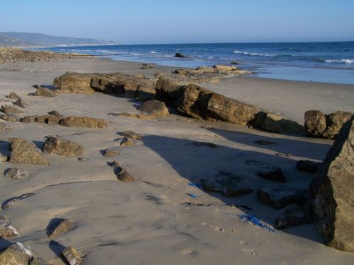 beach rocks sea