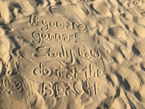 beach sand words