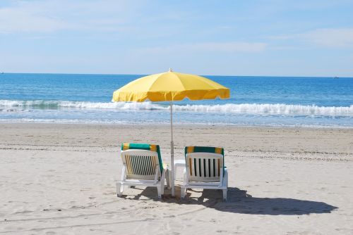 beach deck chair holiday