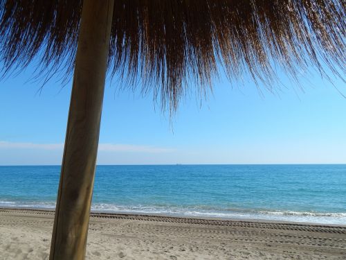 beach malaga sea