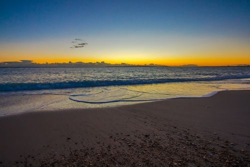 beach sunset england
