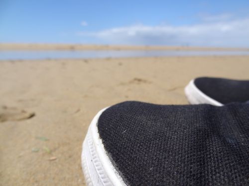 beach shoes sand