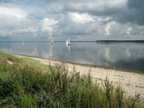 beach sailing ships denmark