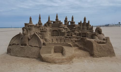 beach sand sand castle