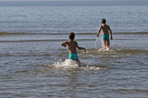 beach swim sea