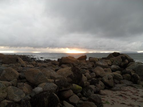 beach rocks sea