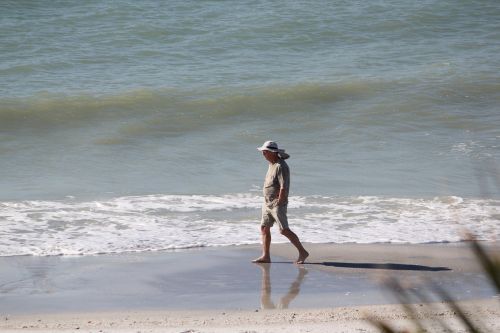 beach person alone