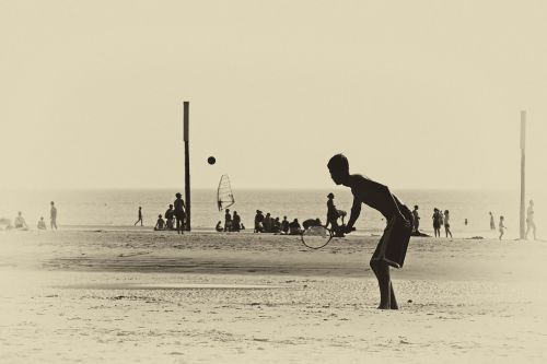 beach sand beach ball game