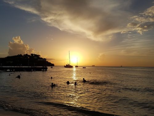 beach sunset sand