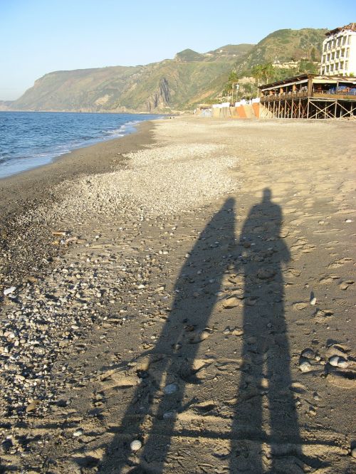 beach sea shadow