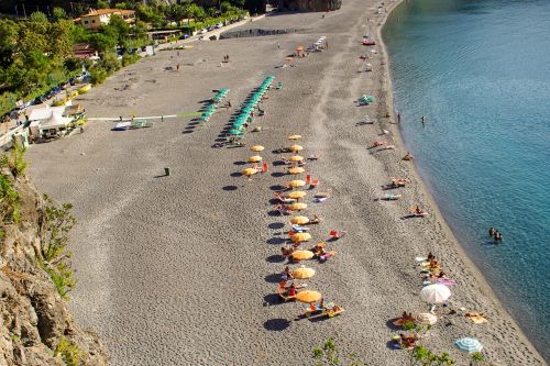 beach sea umbrellas