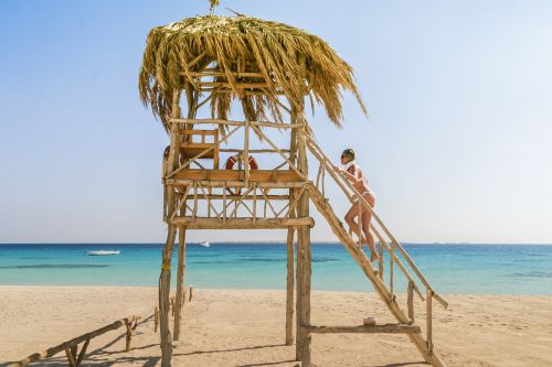 beach hut sand