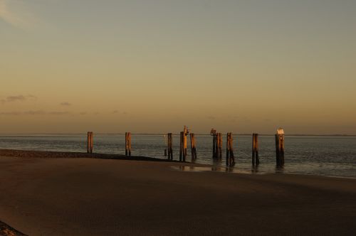 beach water sea sunset