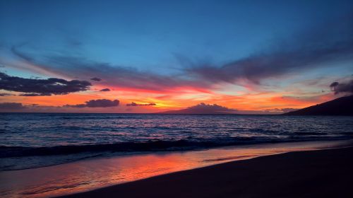 beach evening romance