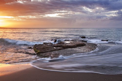 beach cloudy coast