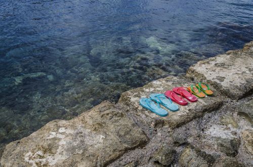beach flip-flops nature