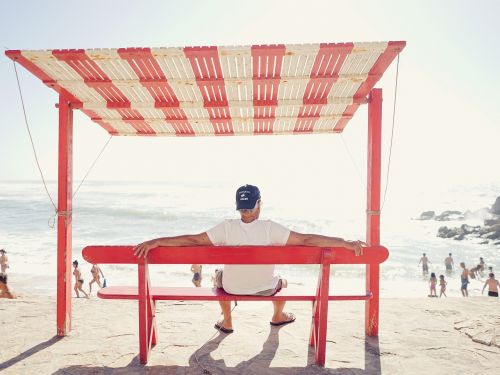 beach bench leisure