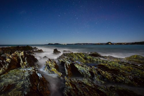 beach nature night