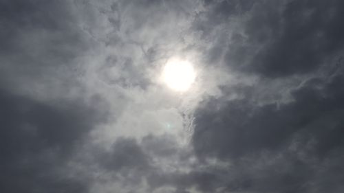 beach bright clouds