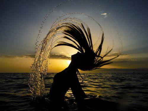 beach dark shadow