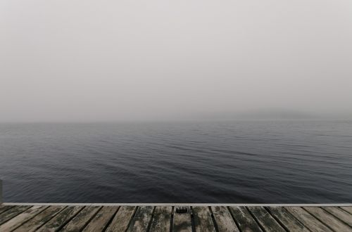 beach fog jetty