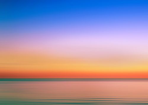 beach bright calm waters