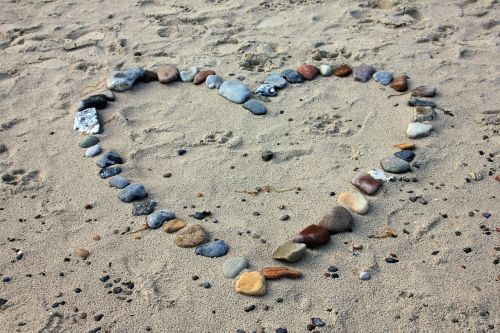 beach sand stones