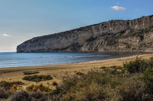 beach cliffs sea