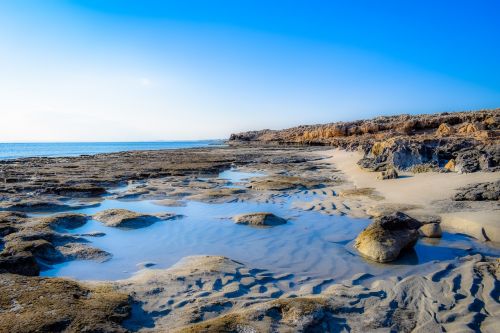 beach coast sea