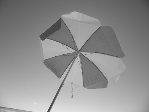 beach retro umbrella