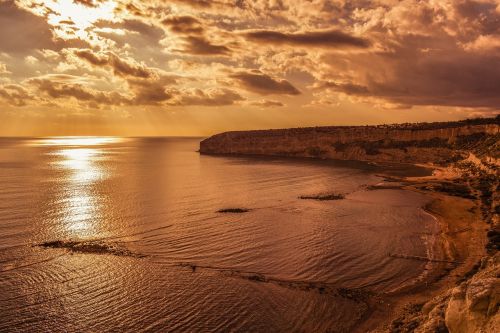 beach sea sunset