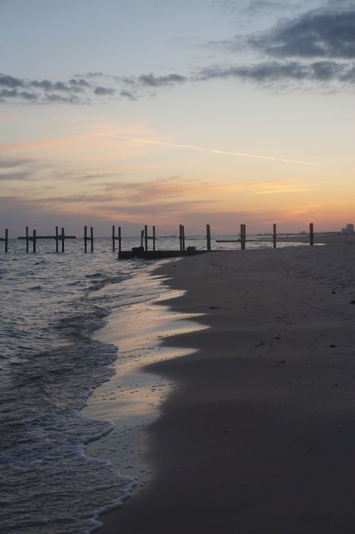 beach sunset sand