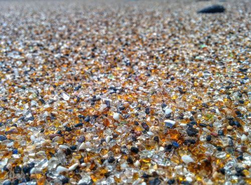 beach glass sand