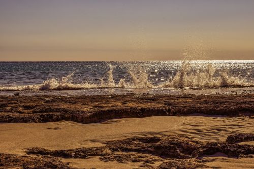 beach coast sea