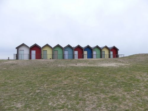 beach beach huts seaside