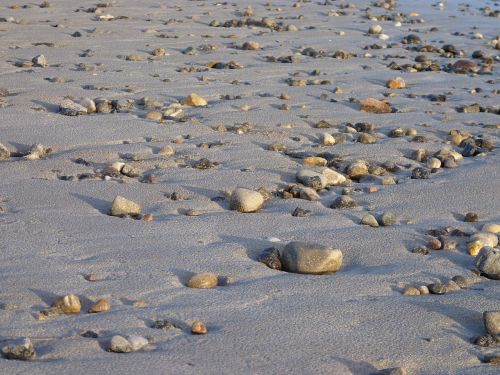 beach stones shadow