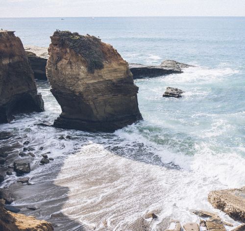 beach cliff coastal