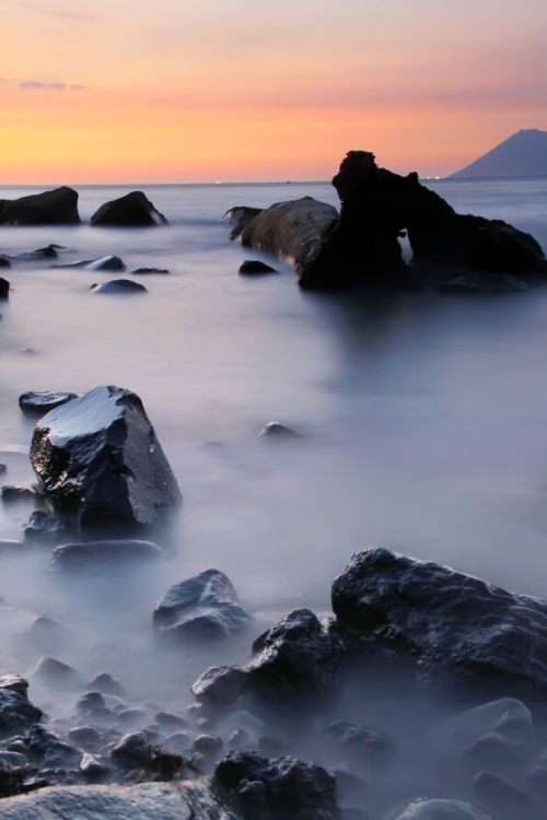 beach sunset landscape