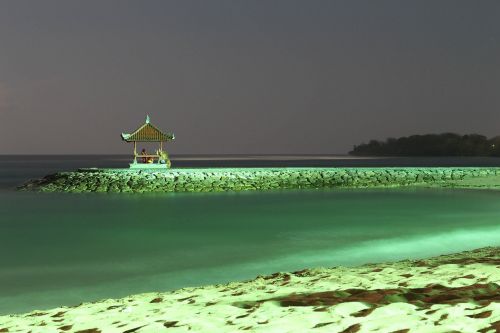 beach night bali