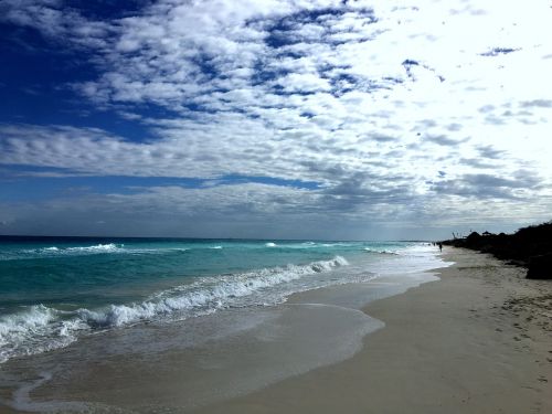 beach clouds sky