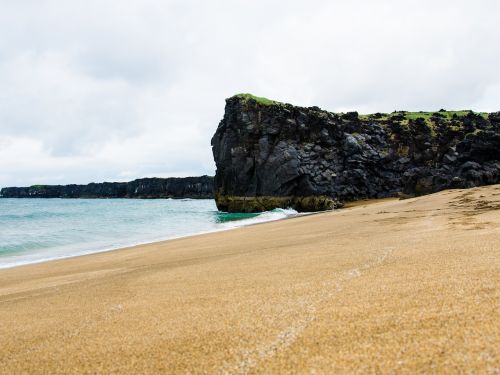 beach cliff shore