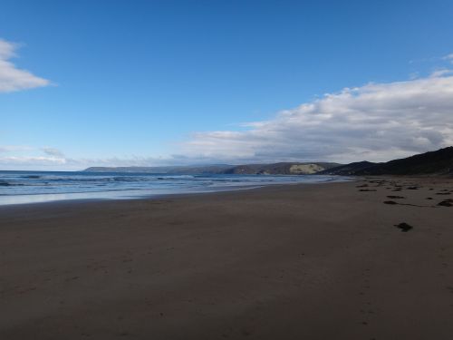 beach wide blue