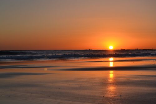 beach sunset ocean