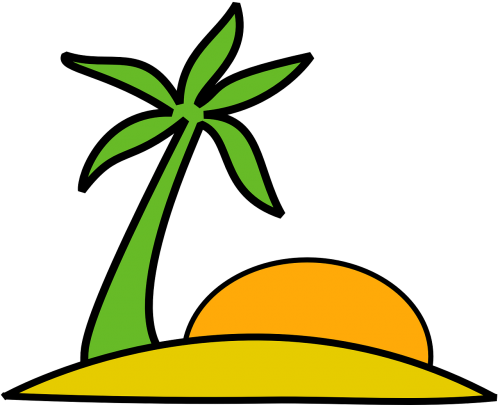 beach island palm